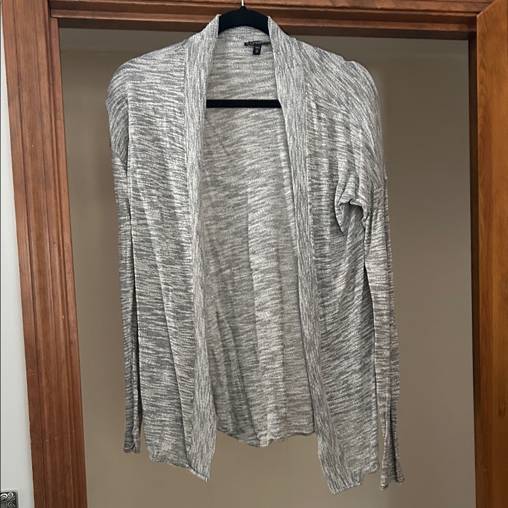 Express Light Grey Open Cardigan, Medium